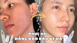 ROUTINE Phục hồi hàng rào bảo vệ da trong 7 ngày ! Cách mình phục hồi da kích ứng tại nhà!