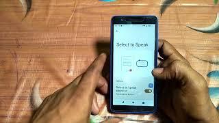 how to turn off select to speak mode jio next