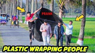 Plastic Wrapping People Prank (Part 19) | 4 Minute Fun