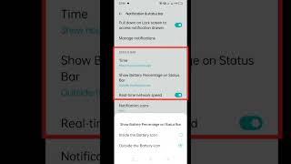 Realme Notification Bar Change settings #shorts #realme