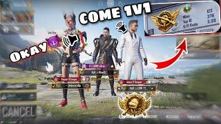 Random Pro Conquerer Asked UnknownOp for 1v1 and this happened|| PUBG MOBILE