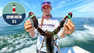 BOSTON LOBSTER! Beach Cook Out - Catch Clean Cook | Gale Force Twins