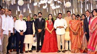 CMYSJagan attends VicePresident Venkaiah's granddaughter Niharika&RaviTeja's wedding reception,Vizag