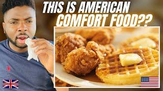 10 Best Comfort Foods Americans LOVE to EAT - Brit Reacts