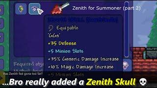 ...Somebody really added Zenith Skull in Terraria  ─ "Zenith" accessory for summoners