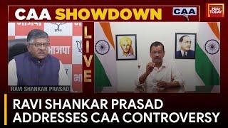 BJP's Ravi Shankar Prasad Defends Citizenship Amendment Act Amid Massive Political Debate