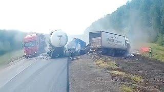 Аварии грузовиков Июль 2016  /  LKW-Unfall im Juli  / Truck accident in July
