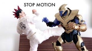 HAWK vs THANOS - Stop Motion  - cobra kai vs Marvel