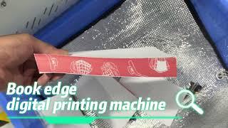 Book edge digital printing machine