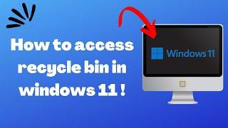 How to access recycle bin on windows 11 (EASY 2024)