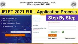 JELET 2021  Application Process Step By Step || Jelet 2021 Online Application || Wbjelet | B.tech