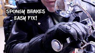 How to Fix Spongy Brakes in 15 SECONDS with NO TOOLS!