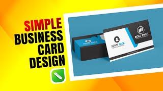 Business Card Design in CorelDraw X7