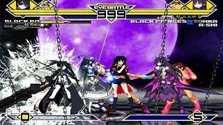 Team BlackRock Shooter vs Team Black Princess Tohka 4v4 Patch MUGEN 1.0 Battle!!!