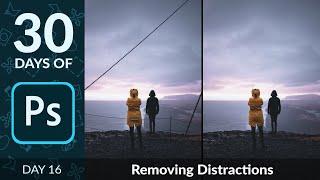 How to Remove Distractions in Photoshop | Day 16