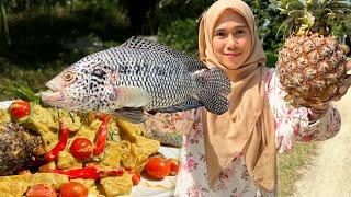 TAK SANGKA IKAN NI SEDAP DIMASAK TUMIS  SANTAN DENGAN NANAS | Cukup Rasa Pedas Berlemak‼️