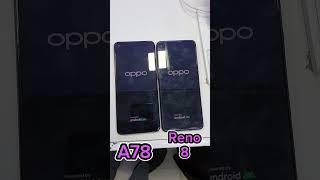 Oppo A78 Vs Oppo Reno8 Reboot Test Review