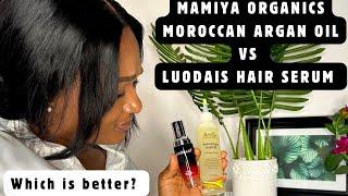 MAMIYA ORGANICS MOROCCAN ARGAN OIL VS LUODAIS HAIR SERUM