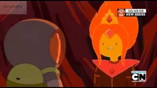 finn & flame princess conversation on S05E32 "earth & water"