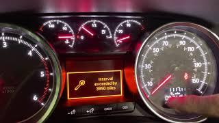 Peugeot 508 Service Reset Spanner Warning Light and Message Reset