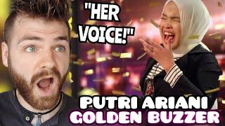 First Time Hearing Putri Ariani | "GOLDEN BUZZER Simon Cowell" | AGT 2023 REACTION