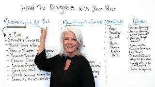 How to Disagree with Your Boss - Project Management Training