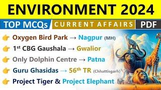 Environment 2024 Current Affairs | Environment & Ecology 2024 | Current Affairs 2024 By Indologus |