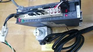 Testing JOG Mitsubishi Servo Drive MR-J3-10B servo drive S/N: H63V56008