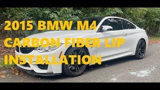 2015 BMW M4 Carbon Fiber PSM Style Front Lip Installation - AA Concepts Co - DIY - M3 M4 F80 F82