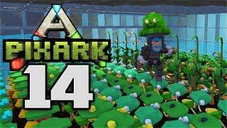 BUILDING AN INDOOR FARM - Let's Play PixARK Gameplay Part 14 (PixARK Pooping Evolved) Base Building