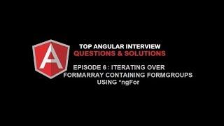 How to iterate over a formarray containing formgroups using ngFor in an Angular template?