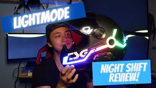 Lightmode Night Shift Review | Best App Controlled RGB Led TSG Helmet kit | Install | Demo