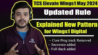 TCS elevate Wings1 2024 | New Pattern | Wings1 updated rule for May 2024 cycle