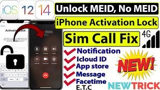 How to Bypass MEID, No MEID iPhone Activation Lock Sim Call Fix Everything Fix | IOS 12, IOS 14