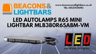 LED Autolamps R65 Mini Lightbar MLB380R65ABM-VM