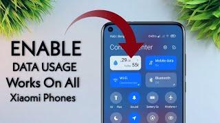 How To Enable Daily Data Usage Option In MIUI 12 Control Center On Any Xiaomi Phone