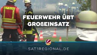 Feuerwehrgroßübung im Landkreis Wolfenbüttel