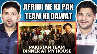 Shahid Afridi Ke Ghar Pakistan Team Ki Dawat