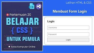 Cara Mudah Membuat Halaman Login Keren dengan CSS - Tutorial Pemula 