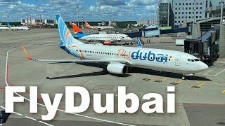 Видео с полета в Дубай из Москвы на авиакомпании FlyDubai. 737-800