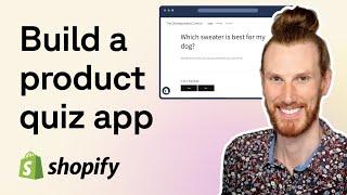 Build a custom Shopify quiz app in under 15 minutes (using theme app extensions)!