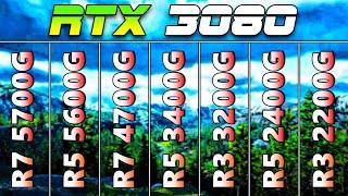 R7 5700G vs R5 5600G vs R7 4700G vs R5 3400G vs R3 3200G vs R5 2400G vs R3 2200G