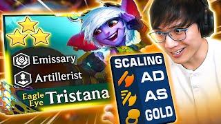 Tristana 3 Carry But With Scaling AS, AD, and Gold!