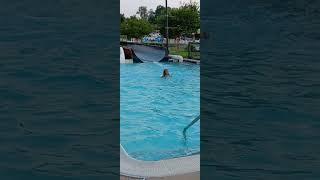 first time on waterslide 7.16.23 #waterbaby