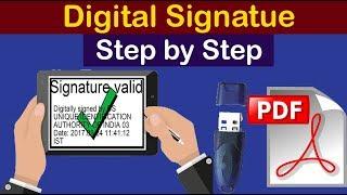 how to sign digital signature on pdf or documents | how to create digital signature in pdf