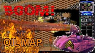 Oil map 3vs3 good game No  superweapons Red alert 2 Yuri revenge c&c | خريطة بترول 3 مقابل 3