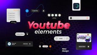 Youtube Elements Pack Animation Alight Motion Template