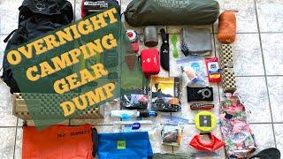 GEAR DUMP FOR MY FIRST OVERNIGHT ADVENTURE (this season) - What did I forget?