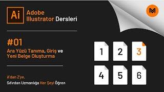 Adobe Illustrator Dersleri 1 - Giriş ve Yeni Belge Oluşturma (Sıfırdan Uzmanlığa Her Şeyi Öğren)