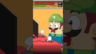 Mario And Luigi's Most Mouse Click Competition #funnycartoon #memeanimation #luigi #mario